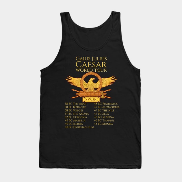 Gaius Julius Caesar World Tour Tank Top by Styr Designs